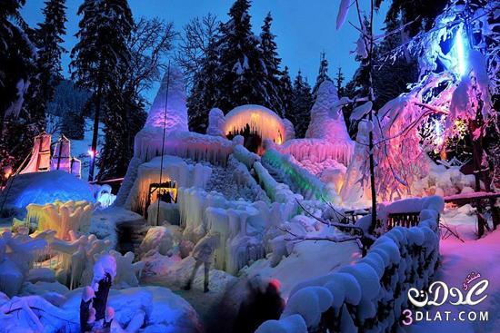 قصر الثلج في سويسرا