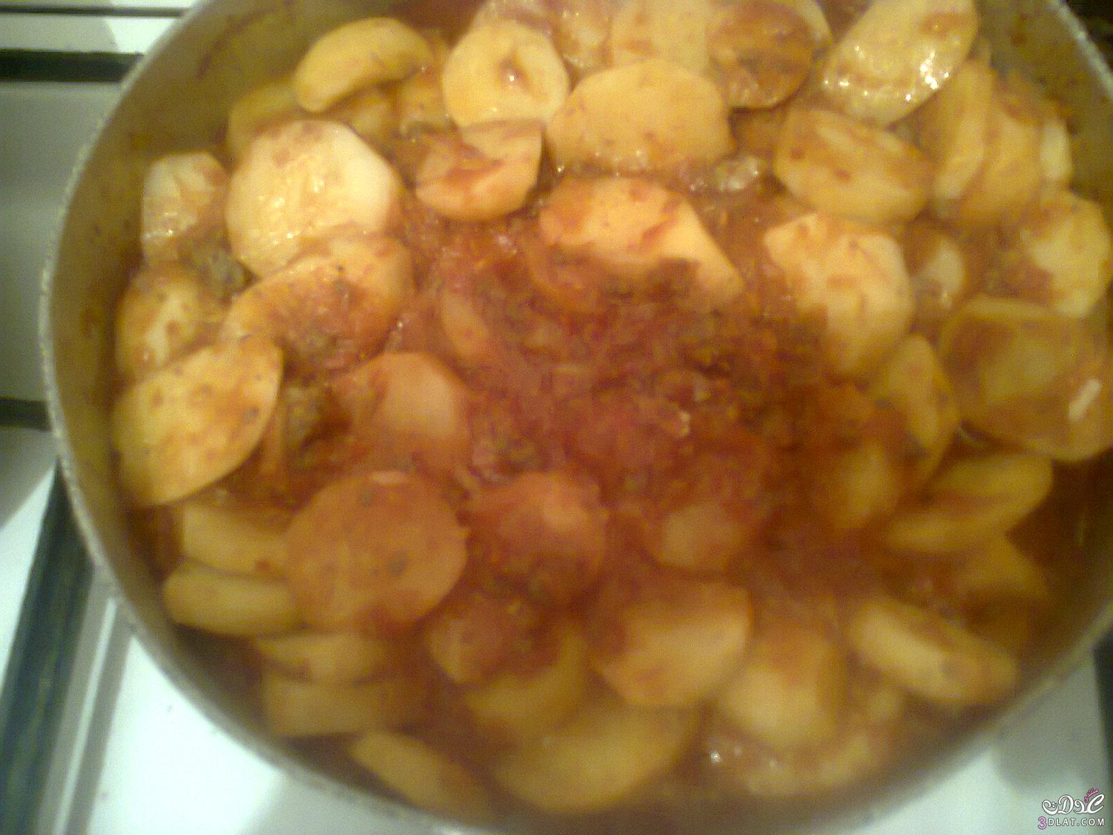 بطريقتى ومن مطبخى صينيه البطاطس اللذيذه باللحمه المفرومه والطماطم الشهيه