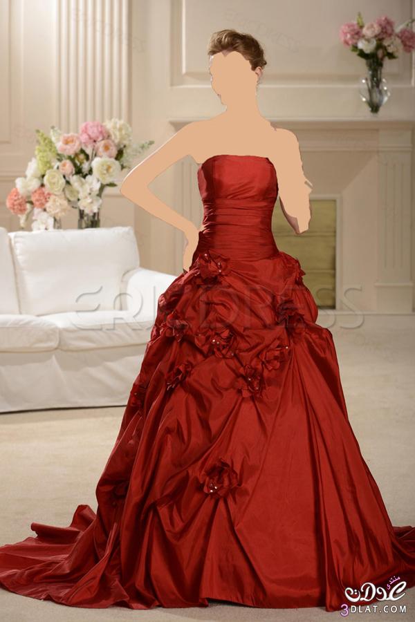فستان الخطوبة ..... احمر