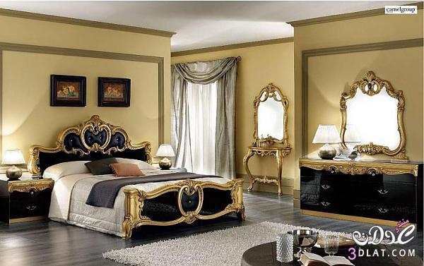 غرف نوم ذهبية رائعة وانيقة 2025
