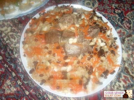 بالصور : رز كابلي (افغاني )من مطبخي خطوة بخطوة  اكلة سعودية  رز كابلى سعودى