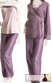 بيجامات عرايس 2024 قمصان نوم قصيرة للعرائس 2024 ملابس بيت بجايم