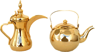 طقم الدلة واباريق الشاي العساق دلة بغدادية والابريق الملكي