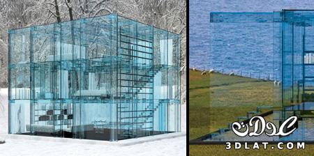 تصميم المنازل من الزجاج.. أفكار بناء: منازل من زجاج