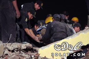مصرع 5 أشخاص أثر انهيار عقار بالإسكندرية
