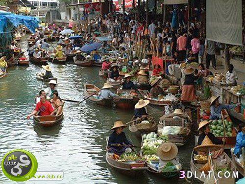 السوق العائم فى تايلاند