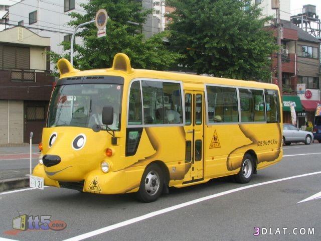 تصاميم رائعة لباصات مدارس الأطفال في اليابان