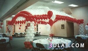 أفكار لعمل مسرح  للزواج من البالونات