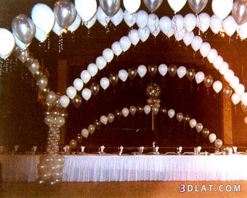 أفكار لعمل مسرح  للزواج من البالونات
