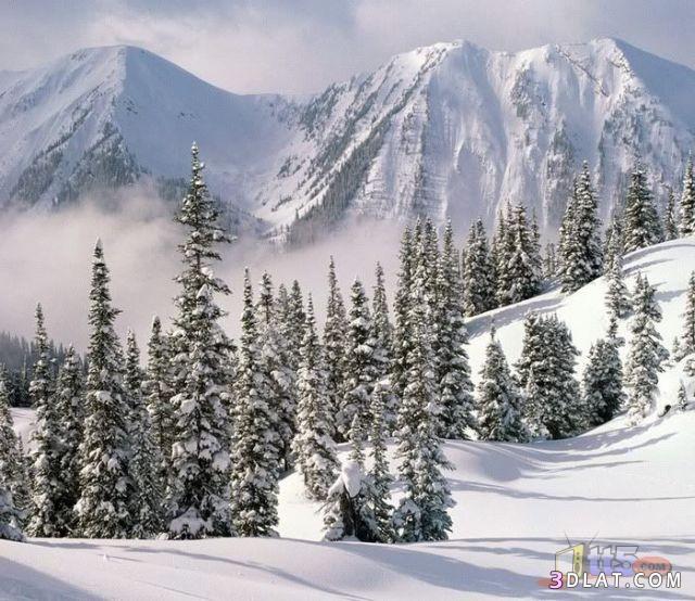 صور رائعة للجبال في فصل الشتاء