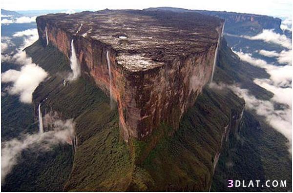 اكبر قمة جبلية مسطحة في العالم - جبل رورايما