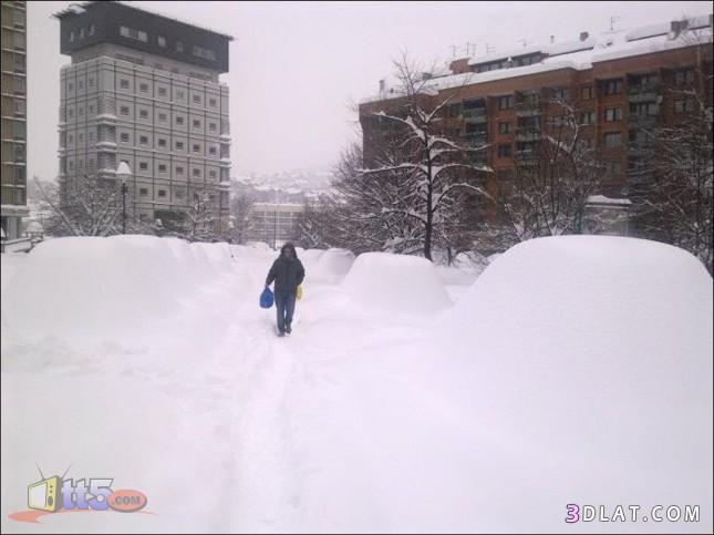 كمية كبيرة من الثلج على مدينة سراييفو