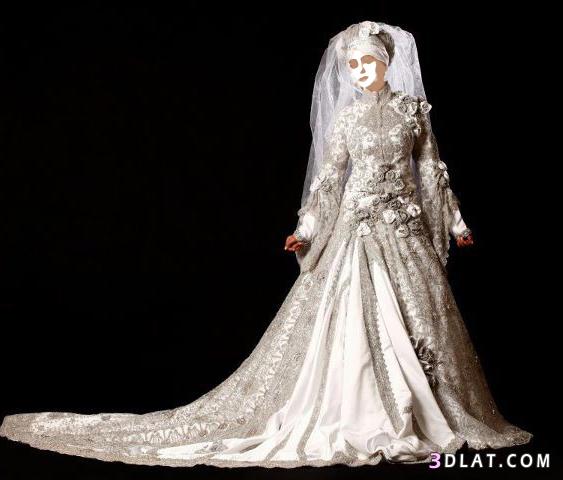فستان زفاف من الاحلام لعروس محجبة