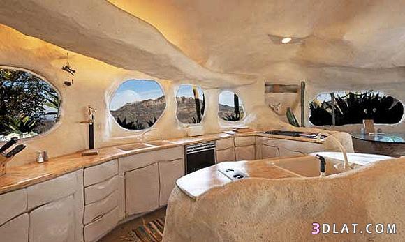 منزل فلينستون: بيت غريب محفور داخل صخرة وثمنه 3.5 مليون دولار!!