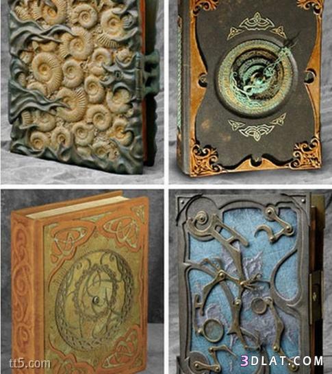 صور غريبة وجميلة لأجمل تصاميم للكتب القديمة والحديثة شيء مذهل