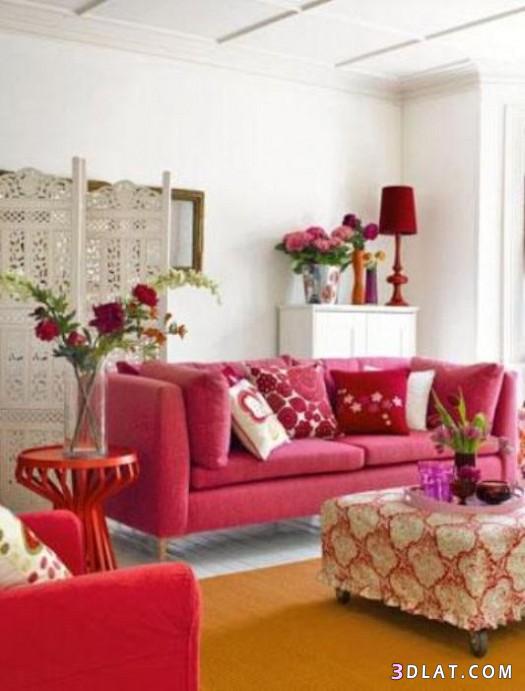 ديكورات غرفة معيشة بألوان الطبيعة الحلوة