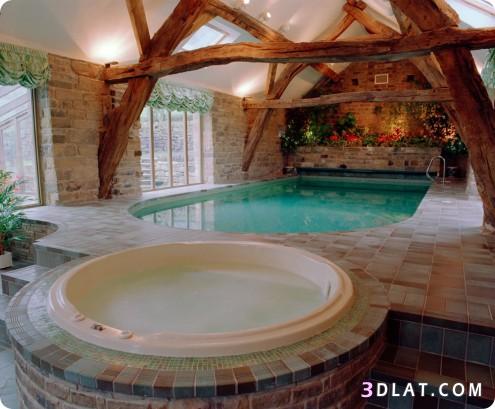 ديكورات حمام سباحة داخلية جميلة