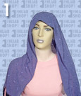 بعض طرق لف الحجاب بالصور طرق متعددة للف الحجاب