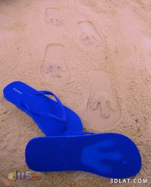 اتركى اثارك على الرمل - مداسات للشاطئ - مداسات خفيفه للبحر