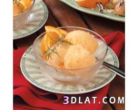 شربات البرتقال المثلج مع الروزماري