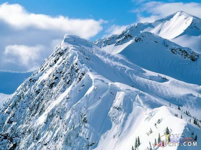صور الجبال تغطيها الثلوج البيضاء قمة الجمال والروعه الطبيعية