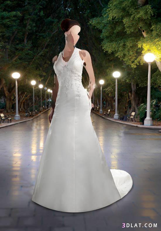 فستان زفاف مميز و بسيط