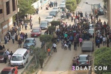 تظاهرات أمام منزل الرئيس بالشرقية وقوات الأمن تحاول إخراج زوجته