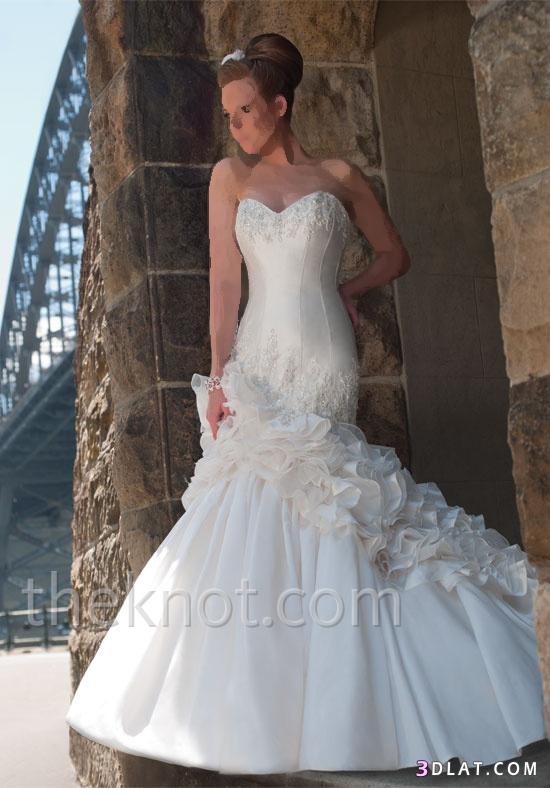 فستان زفاف راقي و بسيط