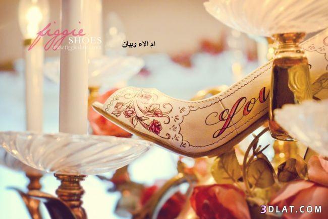 احذية العروس باحلى الرسمات,احذية العروس مرسومة باليد من figie shoes