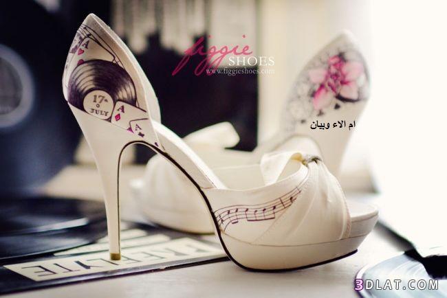 رد: احذية العروس باحلى الرسمات,احذية العروس مرسومة باليد من figie shoe