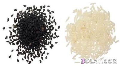 الأرز و حبة البركة لبشرة صافية