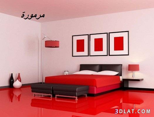 غرف نوم باللون الأحمر موديلات غرف نوم راقيه حيثه 2024