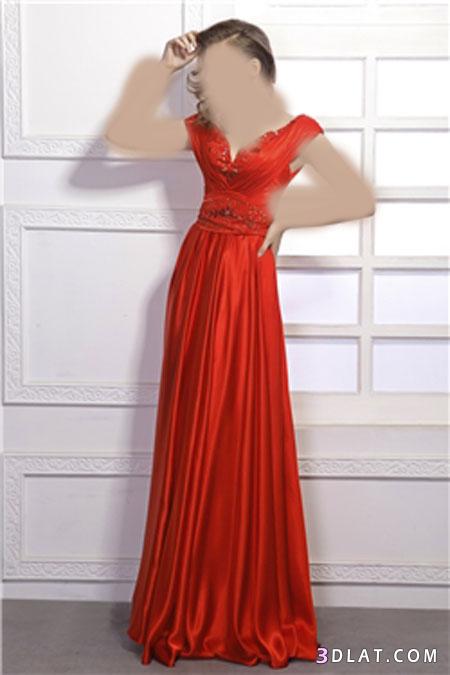 فساتين سواريه حمراء2024،اجمل الفساتين السهرات باللون الاحمر 2024،فساتين سهر حمرا