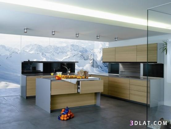 مطابخ خشبية جديدة ، ديكورات مطابخ خشبية ، Wooden kitchens 2024