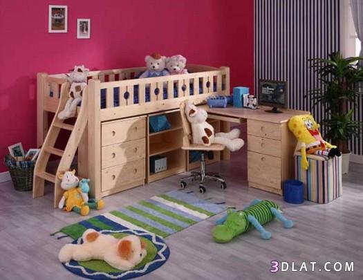 غرف اطفال خشب ، ديكورات غرف اطفال من خشب ، غرف نوم اطفال خشبية جديدة