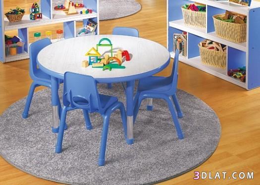 طاولات ملونة للأطفال ، مناضد صغيرة بالوان جذابة للآطفال ، ديكورات طاولات أطفال