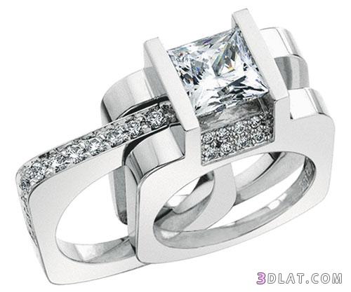 خواتم الماس ملونه للعروسه اجمل الخواتم الماس اكسسوارات العروسه 2024