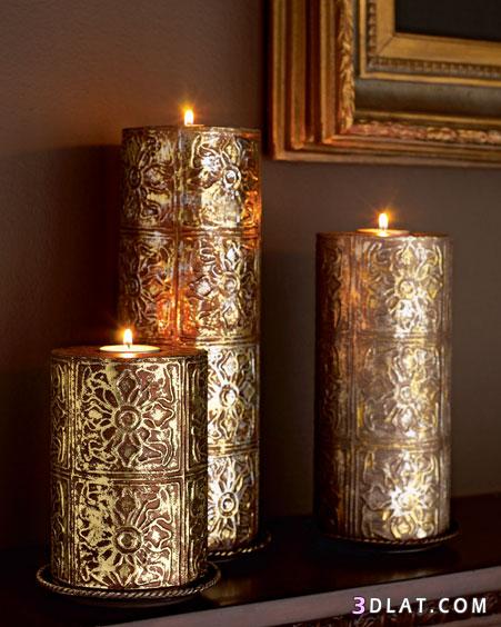 شموع تحفة.مجموعة من الشموع لتزيين المنزل باجمل الاشكال روعة الشموع