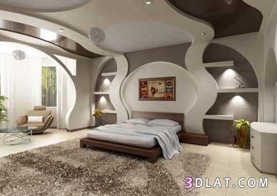 ديكورات رائعه لغرف نوم خياليه 2024 مع ورق حائط ذو ابعاد ثلاثية3d ..