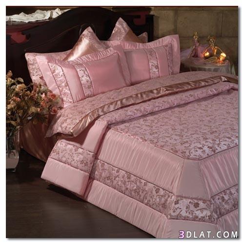 مفارش سرير باللون الوردي اجمل المفارش باللون الوردي