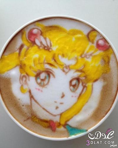 فنانة يابانية ترسم شخصيات كرتونية على القهوة شاهد بالصور رسوم كرتونية على القهوة