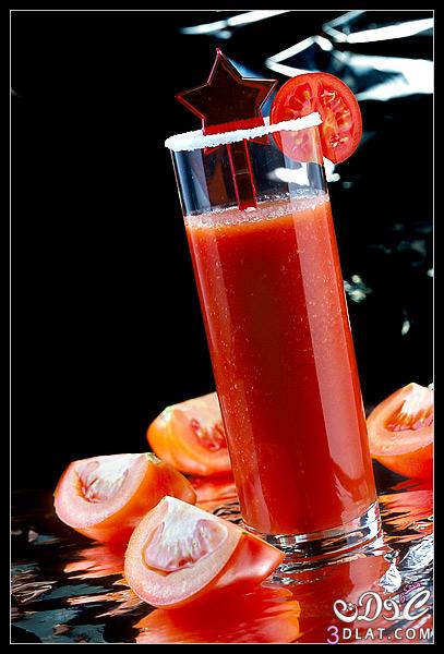طريقة تحضير عصير الطماطم والتفاح والجزر  - وصفات مختلفة