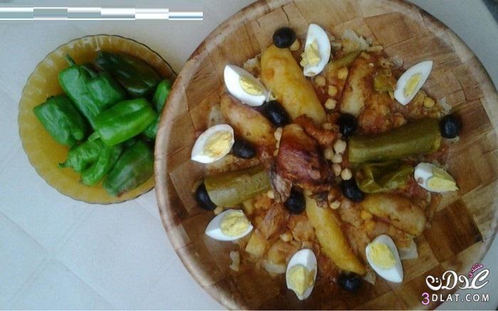 شخشوخة بسكرية أكلة شعبية مشهورة   الشخشوخة الجزائرية لعيون أم الاء وبيان