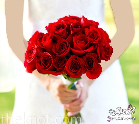 بوكية ورد احمر للعروسة
