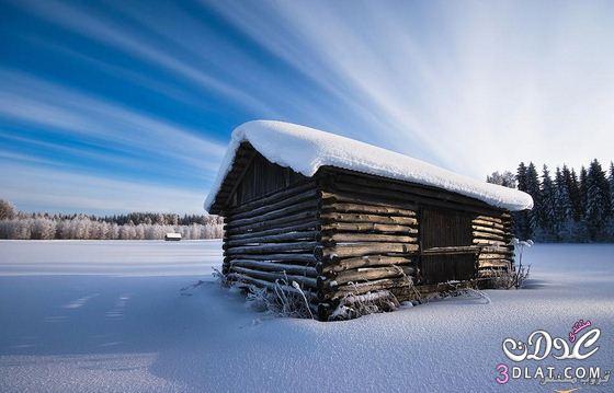 منازل خشبيه جميله صور بيوت من الخشب روعه فى الجليد