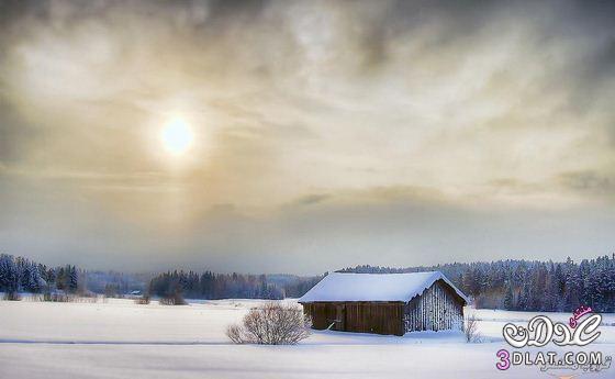 رد: صور طبيعيه لجليد مغطى لبيوت خشبيه رائع اجمل صور الثلج 2024