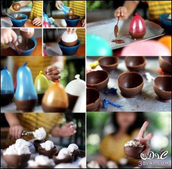 كيف تصنعين أكواب من الشوكولا - بالصور