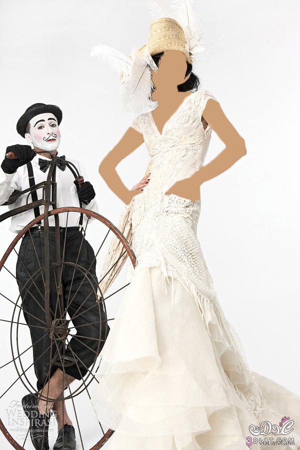 رد: صور عرض غريب جدا لفساتين الزفاف للمصمم Yolan Cris