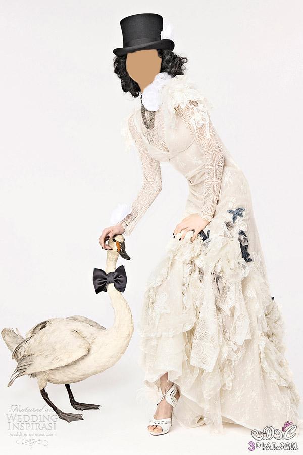 رد: صور عرض غريب جدا لفساتين الزفاف للمصمم Yolan Cris
