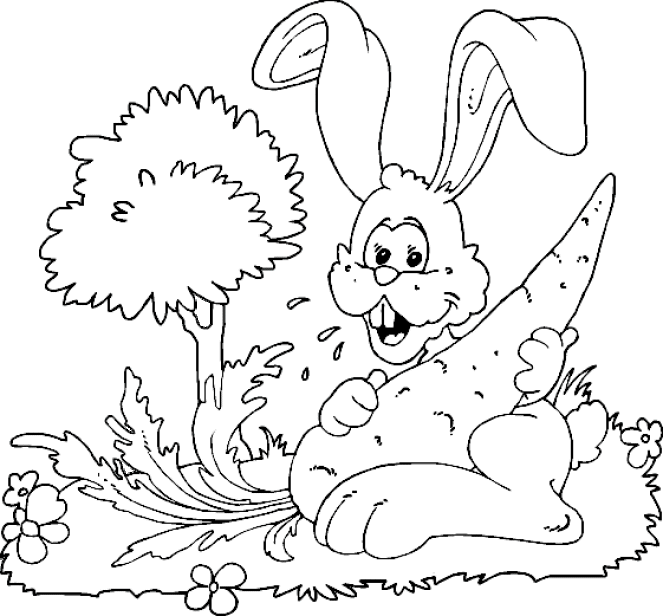 رسومات ارانب للتلوين , رسومات للاطفال